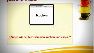 Sprechen Teil2  GOETHEZERTIFIKAT A1  Start Deutsch 1  Thema Essen und Trinken I [upl. by Acquah]