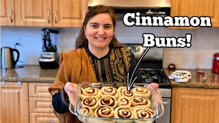 Cinnamon BunsCinnamon Rolls  Cinnabuns Recipe URDUHINDI [upl. by Orva]