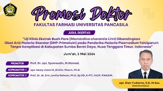 Promosi Doktor apt Dian Yudianto SSi MKes 3 Mei 2024 [upl. by Bazar]