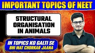 STRUCTURAL ORGANISATION IN ANIMALS  Most Important Topics for NEET Exam [upl. by Ttocs]