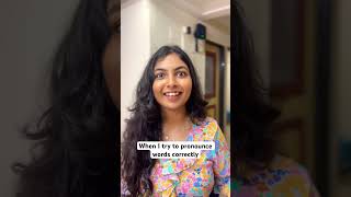 Wrong pronunciation feels right🤨 aisaa kyuu  Princy Parikh englishisajoke vocabulary words [upl. by Admama]