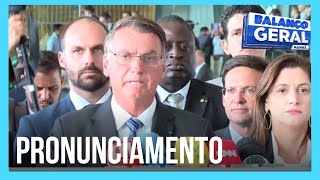 Jair Bolsonaro se pronuncia sobre manifestações de caminhoneiros [upl. by Esoj]