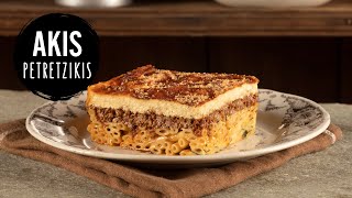 Pastitsio Greek Baked Pasta  Akis Petretzikis [upl. by Anoblav70]