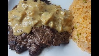 Mushroom Mustard Steak Recipe [upl. by Robena]