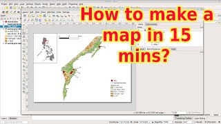 QGIS Part4  How to create your first map in 15 mins [upl. by Imim239]