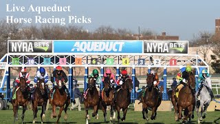 Live Aqueduct Horse Racing Picks [upl. by Risan]