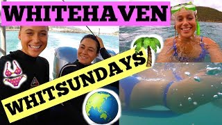 WHITSUNDAY ISLANDS  WHITEHAVEN  OCEAN RAFTING VLOG 2  Southern Lights Tour [upl. by Wendelin53]