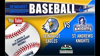 Reinhardt Baseball vs St Andrews AAC 22242024 12 pm Game Two of Series [upl. by Ylurt]