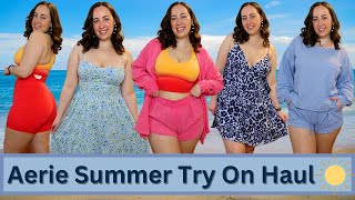 MASSIVE Summer Vacation American Eagle and Aerie Try On Haul [upl. by Erland267]