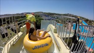 Aquapolis Waterpark Salou Spain GoPro [upl. by Ardeahp621]