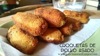 Croquetas de pollo asado [upl. by Eveleen]