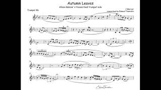 Kosma Joseph  Autumn leaves  Alison Balsom transcribed trumpet solo [upl. by Edita]