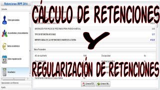 Cálculo retención y regularización retención [upl. by Hnil187]