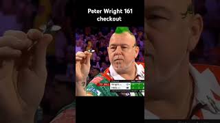 Peter Wright hits 161 checkout shorts trending darts viralvideo youtubeshorts india sports [upl. by Kolnos]