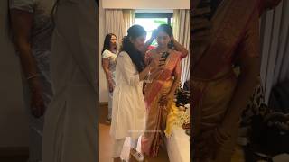 Sai Pallavi Sister Pooja Engagement Moments  MUA ramyashiva weddingshorts bridalmakeup brides [upl. by Siffre]