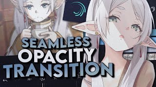 Smooth Seamless Opacity Transition Tutorial  Alight Motion [upl. by Coombs147]