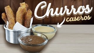 RECETA DE CHURROS CASEROS COMO HACER CHURROS CASEROS [upl. by Natanhoj]