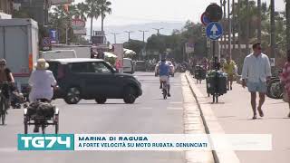 RAGUSA  A FORTE VELOCITÀ SU MOTO RUBATA DENUNCIATI [upl. by Flan]