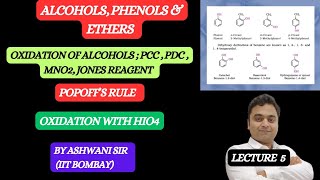 OXIDATION OF ALCOHOLS  PCC PDC  K2Cr2O7 MnO2  SWERN OXIDATION  POPOFFS RULE  JONES REAGENT [upl. by Eidaj]