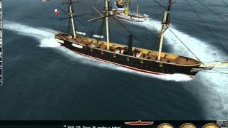 Esmeralda vs Huascar  Mod 1879  Silent Hunter 3 [upl. by Linis]