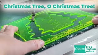 Is it CHRISTMAS yet How to make free motion Christmas trees [upl. by Aznecniv]