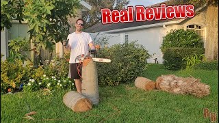 Oregon CS1500 18inch Electric Chainsaw Real Review [upl. by Anuaf]