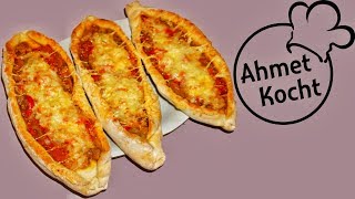 Pide mit Kalbsfleisch  AhmetKocht  türkisch kochen  Folge 234 [upl. by Budworth109]