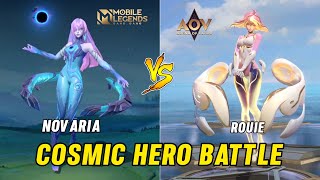 Novaria MLBB VS Rouie AOV Cosmic Hero Skill Effect Comparison 2023 [upl. by Va]