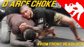 How to do a Darce choke from front headlock [upl. by Copp538]