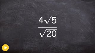 Learn how to divide radicals [upl. by Ahders]