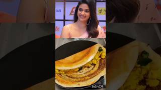 Dosa😋Keerthi Suresh Favourite Food Dosafoodtelugufood keerthysureshytshorts trendingviralvideo [upl. by Shane]