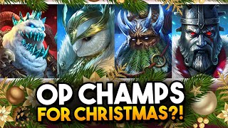 The NEW Christmas Champs are CRAZY GOOD  Raid Shadow Legends Test Server [upl. by Ramah634]