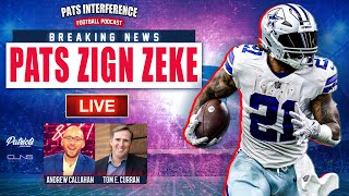 LIVE REACTION Patriots Sign Ezekiel Elliott w Tom Curran  Pats Interference [upl. by Coppinger135]