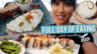 Full Day of Eating While Traveling  Meal Ideas amp What I Order at Restaurants [upl. by Edette]