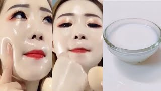 Korean glass skin home remedies  how to get glass skin in 5 minutes at home  Glass skin face pack [upl. by Gavette405]