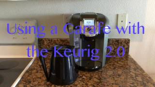 Using a Carafe with the Keurig 20 [upl. by Dlaniger]