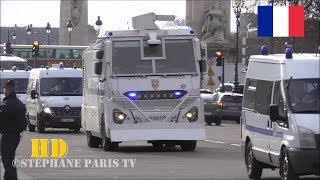 police riot convoy in Paris [upl. by Lewison152]