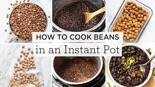 HOW TO COOK BEANS IN THE INSTANT POT ‣‣ amp free printable guide [upl. by Dinsmore]