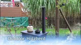 Outdoor Holzherd Garten Backofen Außenküche Terrassenherd [upl. by Norrv]