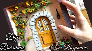 Great Technique for Making Easy Dioramas  DIY Model Door [upl. by Huesman]