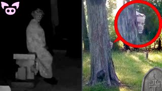 The Scariest Cemetery Sightings Ever Caught on Camera [upl. by Nnednarb]