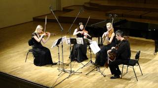 Prezioso Quartet quotLivequot  PVasks String Quartet No4 I [upl. by Lubin]