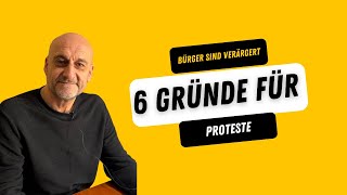 6 Gründe für die Proteste Warum die Bürger verärgert sind ampelmussweg ampel ampelkoalition [upl. by Deedee]