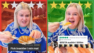 Testar Stockholms BÄSTA och SÄMSTA sushirestaurang [upl. by Thirzia]