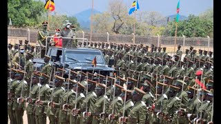 Gen Museveni amp GenMuhoozi presides over cadet passout [upl. by Ifar]