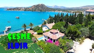 İZMİR ÇEŞME  Ildırda Denize Sıfır Muhteşem Villa İncelemesi Ev Turu [upl. by Etteve384]