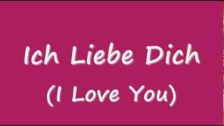 Learn German quotIch liebe Dichquot [upl. by Sairu471]