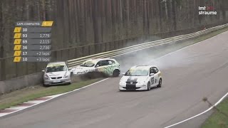 V1600 NEZ North European Championship 2017 Race 2 Bikernieki Race Track Crash [upl. by Rosse]