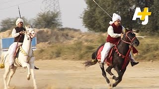 Tent Pegging The Ancient Sport Of Cavalry [upl. by Aserehtairam]