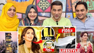 Nita Ambani Lifestyle  Husband Family Marriage Jewellery House Income Biography  Reaction [upl. by Haduhey]